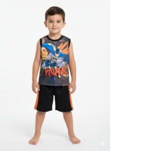 Boy's Batman Tank Top and Short Set Size 7 NWT